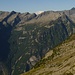 Blick von der Bocchetta Fiorasca auf Capanna Fiorasca und den Monte Rosa