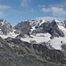 L'anfiteatro Del gruppo Bernina visto dalla cima dello Scalino