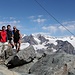 Noi quattro, con alle spalle the group Bernina
