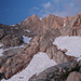 Im Aufstieg zwischen Mirror Lake und Trail Camp - Blick zum Arc Pass und Mount McAdie.