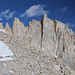 Im Aufstieg zwischen Trail Camp und Trail Crest (in den "Switchbacks") - Blick zum Kamm zwischen Trail Crest und Mount Whitney, hier der südliche Bereich nahe Trail Crest.