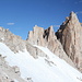 Im Aufstieg zwischen Trail Camp und Trail Crest (in den "Switchbacks") - Blick zum Kamm zwischen Trail Crest und Mount Whitney, hier der südliche Bereich nahe Trail Crest.