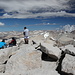 Gipfel Mount Whitney - Blick in nordwestliche Richtung (Gipfelplateau).