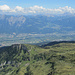 Gipfelblick über Liechtenstein hinein nach Österreich