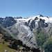 Gipfel. Glacier du Trient und dahinter die Grossen von Chamonix.