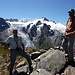 Robert und Edu von anderen Gipfelbesuchern photographiert.