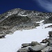 Im Abstieg; Vom Schneefeld rechts unterm Gipfel bis hierher konnte ich ablaufen