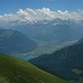 Gipfelaussicht vom Oberbauenstock (2116,9m) ins Urner Reusstal und zu den östlichen Urner Alpen.