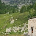 Blick von den Alpi di Albiona (1773 m) Richtung Passo dell'Acqua Fredda