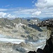 Strahlengrätli und Ausläufer des Tiefengletschers, dahinter das Gletschhorn und der Winterstock (von links).