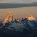 Matterhorn mit Dent d'Herens früh am Morgen...