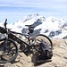 Gipfelfoto mit Bike