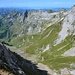 Aufstieg von Schafboden zum Rotsteinpass (Wanderweg etwas oberhalb der Talsohle erkennbar)