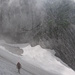 Niedersessel - das zweite Schneefeld - hier gabelt sich der Steig zu Maukspitze (OST) und Ackerlspitze (NORD)