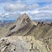 Blick vom Dawinkopf zur Parseierspitze; rechts unten der Abstiegsgrat; darüber die Bocksgartenspitzen (2941, 2939m)