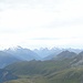 Gipfelkreuz Sparrhorn, hohe Walliser - und unser morgiges Ziel: Gänderhorn