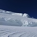 Aufstieg auf die Schulter des Mont Blanc du Tacul. Eindrücklicher Blick, jedoch auch gefährlich ...