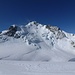 auf der Schulter des Mont Blanc du Tacul: Blick hinüber zum Mont Maudit - zuviel Triebschnee!