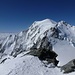 ... und gegenüber liegt der "grosse Bruder": Mont Blanc (4807m)