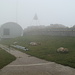 La Dôle-Gipfel: mit Nebel und Regen