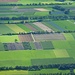 Liechtensteiner Wiesen und Äcker - von oben eine Vielfalt an Farben 