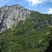 Blick zur Rosskopfspitze; rechts davon der Sattel "P. 1784", der bei unserer Anstiegsvariante nicht tangiert wird.