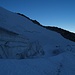 Gletscherspalten zwischen der Chabod Hütte und dem Gran Paradiso
