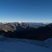 Blick zurück mit super Sicht zum Mont Blanc