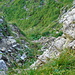 Rinne durch die Nordwand des Tristen mit dem labbrigen, verrosteten Drahtseil