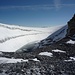 il curioso laghetto formatosi per lo scioglimento del ghiacciaio..