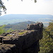 Kanstein / Westlicher Eckturm. Hinten der Ith.