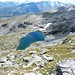 Der schöne namenlose See auf 2637 m östlich des Pizzo die Sterla
