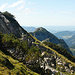 Am Grat unterwegs, im Hintergrund der Seichenkopf-Gipfel