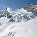 Rückblick vom P.2973m aufs Doldenhorn (3638m). Rechts ist das Kleindoldenhorn (3475m).