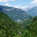 Blick talauswärts vom Val d'Ambra in die Leventina