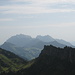 Der Alpstein im Hintergrund