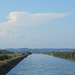 der Neue Rhein mit Wolkenfahne