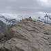 Gipfelsteinmann auf dem Oberrothorn