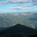 Niesengleich: der Schatten des Visagno. Am Horizont Monte Rosa bis Fletschhorn