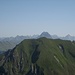 Blick über das Hörnle zum Widderstein und den Allgäuer Alpen