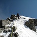 Gipfelaufbau Piz Bernina 4049m