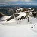 Abstieg auf den Persgletscher vom Palü Ostgipfel 3882m