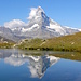 Stellisee mit zweifelhafter Matterhorn-Spiegelung
