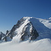 A view of NE Face, the Triangle, of Mont Blanc du Tacul, which we attempted and aborted 2 days later