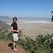 Margit am Rande des riesigen Ngorongoro-Krater