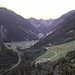Tiefblick zum Ausgangspunkt der Alpengasthof Bärenbad