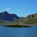 [lake10655 Tannensee] mit Inseli, Blick Richtung [ort7154 Melchsee-Frutt].