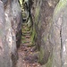Der Kamin auf den Kleinen Lorenzstein ist in Wirklichkeit doch etwas steiler als es auf diesem Foto scheint