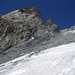 il versante S del Col de l'Aiguille d'Amiante - facile da salire, ma soggetto a troppe scariche di pietre.. lasciamo stare !