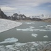 il laghetto ed il ghiacciaio sul gerenpass
